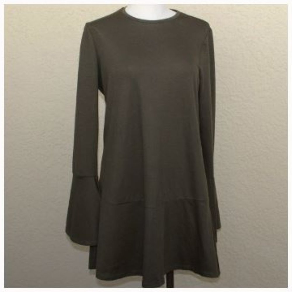 Zara Trafaluc Bell Sleeve Mini Dress